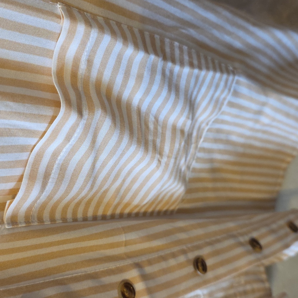2/ Love Notes, and 1/ Pasport Striped and Floral Blouses - Yellow, White, Pink - Picture 11 of 13